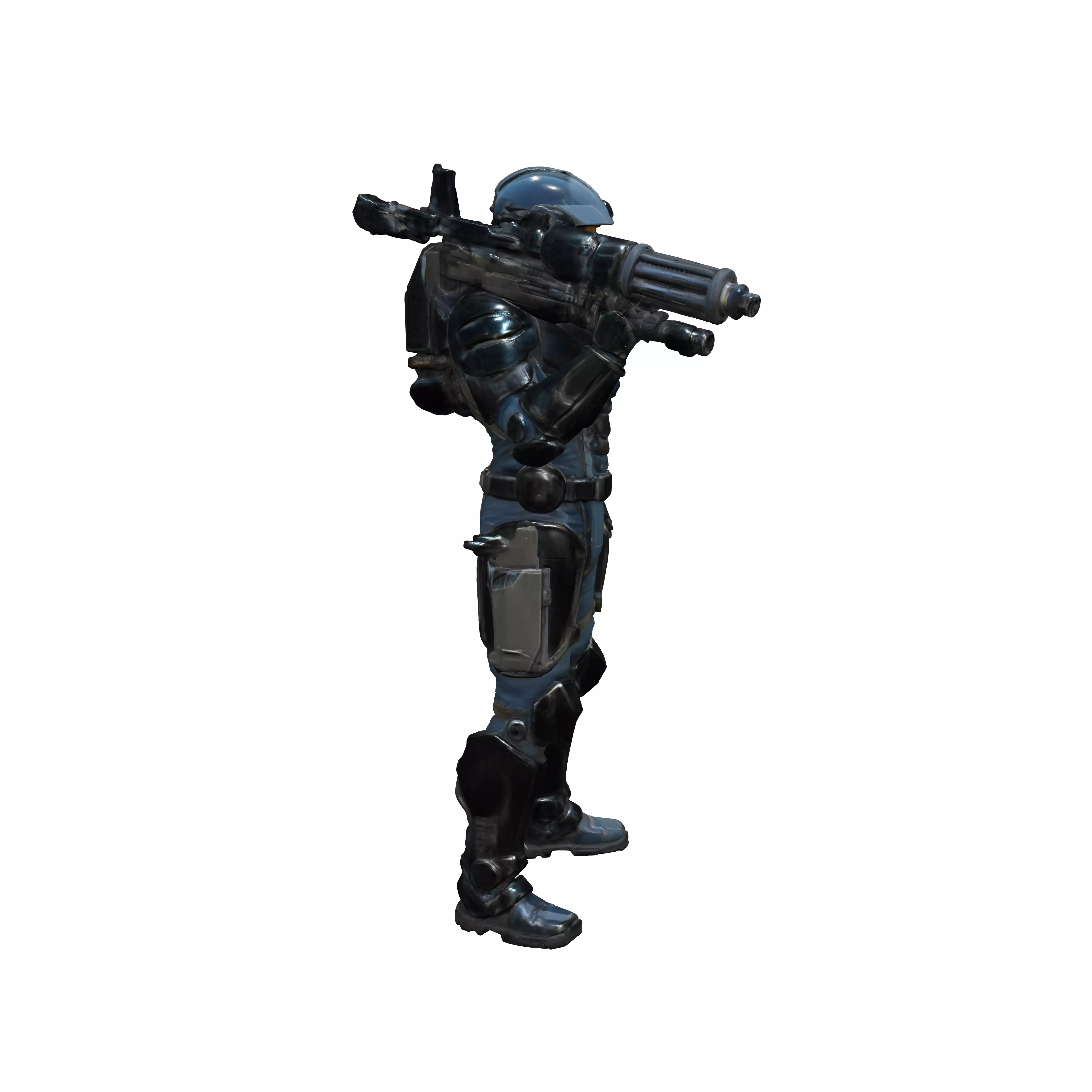 Sci fi pilot fugitive destiny color scheme heavy metal savant 3D model