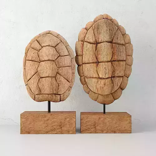 Sunset Cove Tortoise Shell Statues 3D model