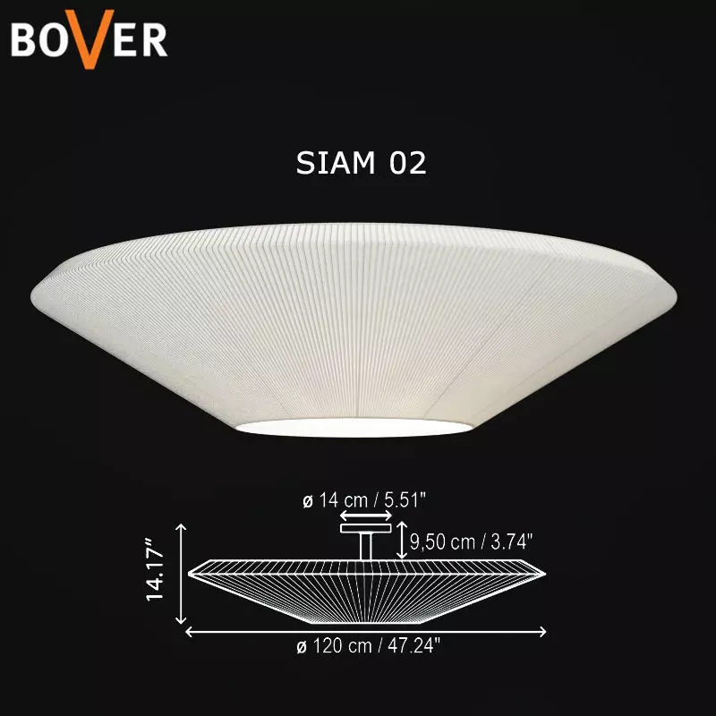 Bover Siam 02 ceiling lamp  3D model_0