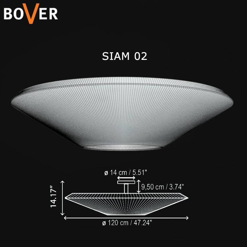 Bover Siam 02 ceiling lamp  3D model_2
