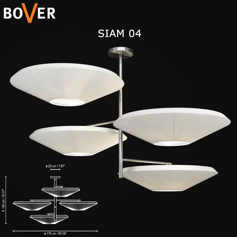 Bover Siam 04 ceiling lamp  3D model_0