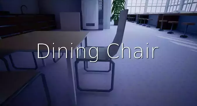 Dining Chair SHC Quick Office Low-poly 3D model