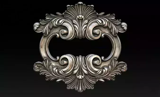 Luxury Baroque Frame 3D Model  CNC and 3D Print Ready