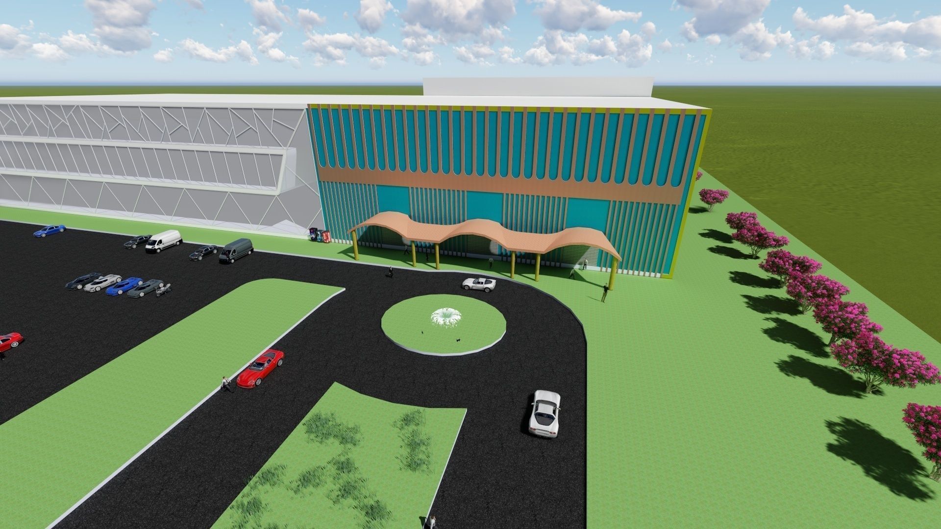 research Center 3d model Low-poly 3D model_10