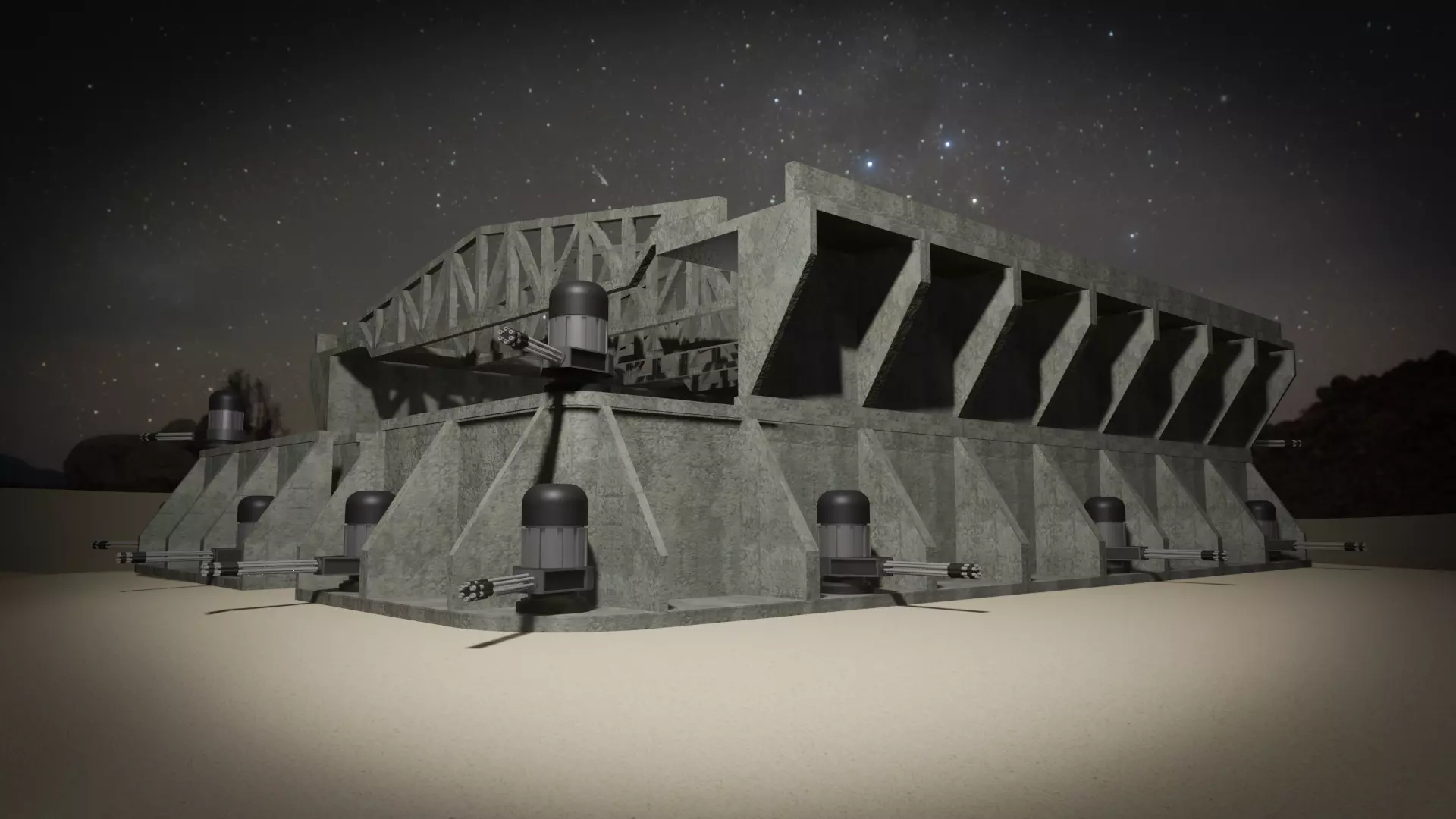 RC CONCRETE BASE 3D model