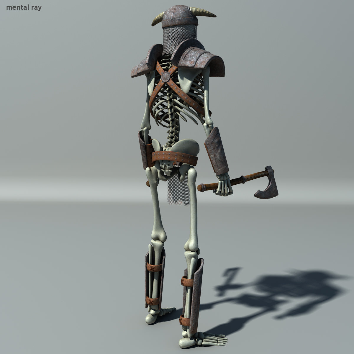 Fantasy Skeleton Low-poly 3D model_4