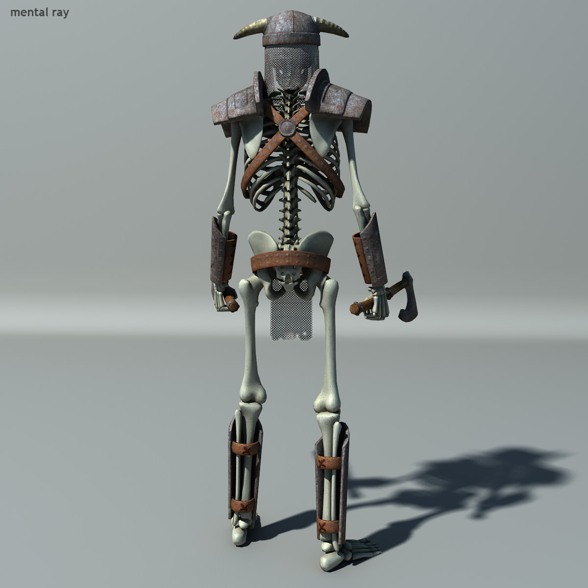 Fantasy Skeleton Low-poly 3D model_5