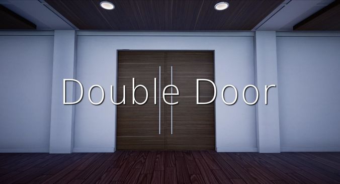 Double Door SHC Quick Office Low-poly 3D model