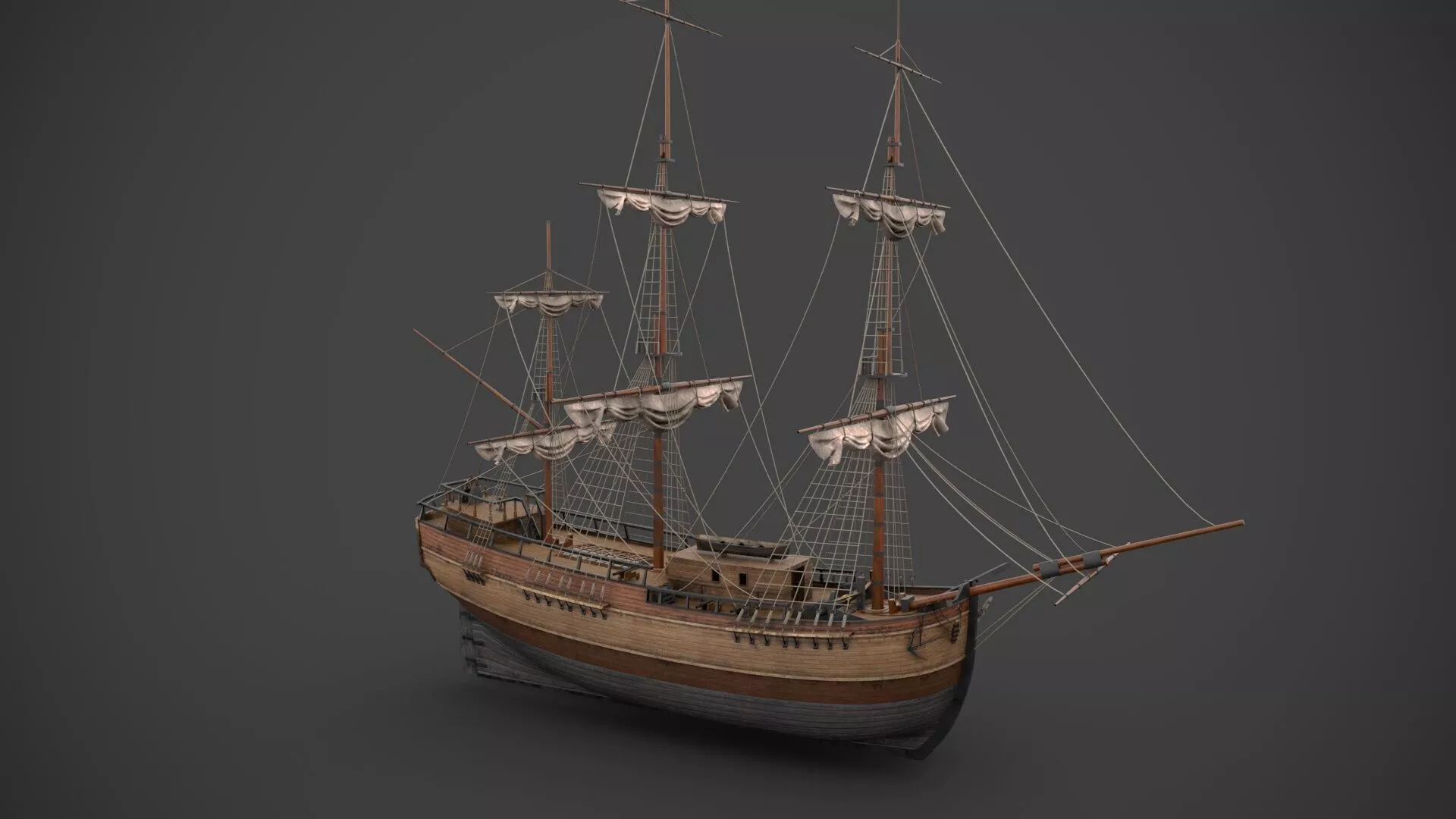 Exploration Bark Low-poly 3D model