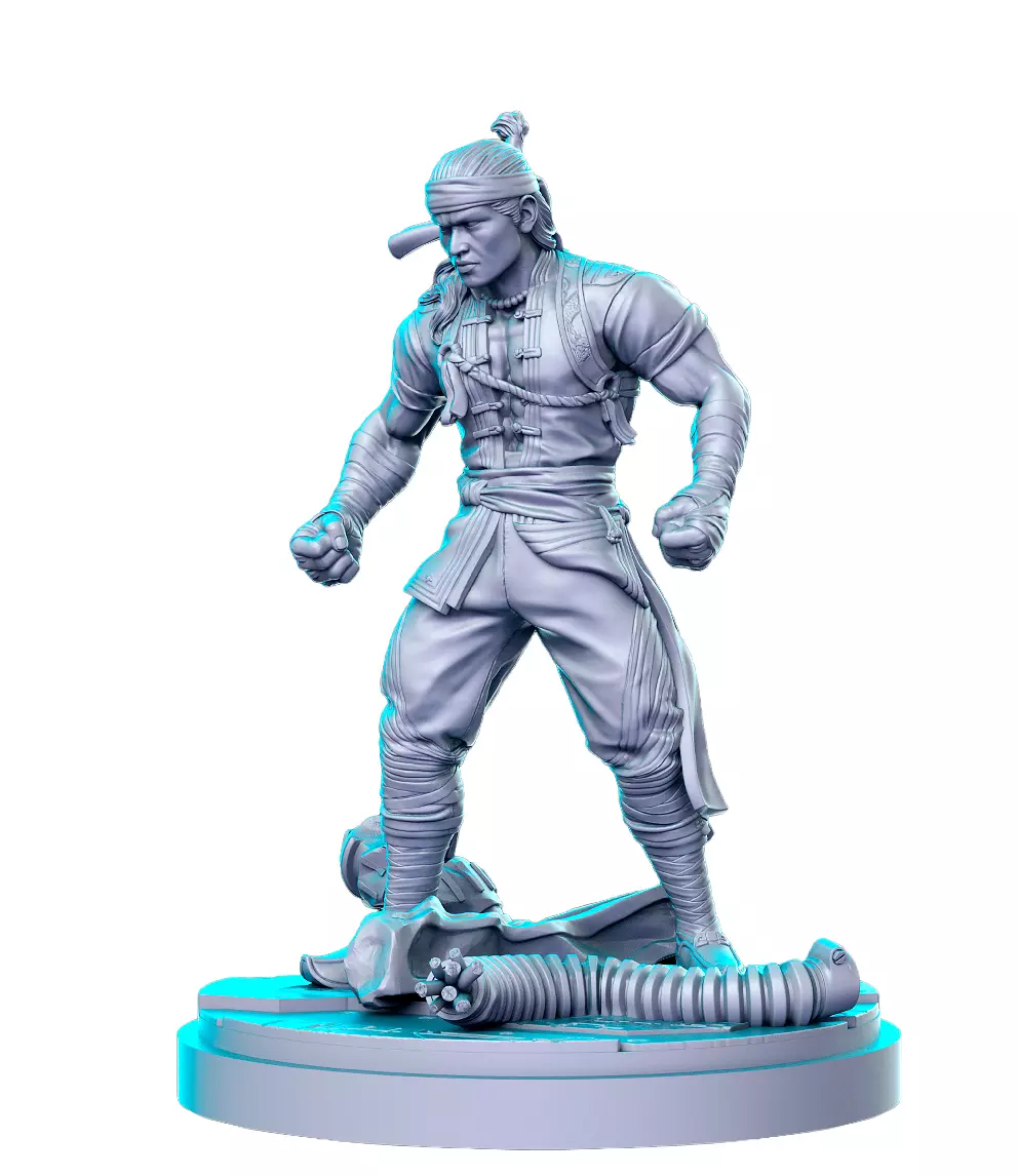 Liu Kang 3D Print STL Miniature RPG 3D print model