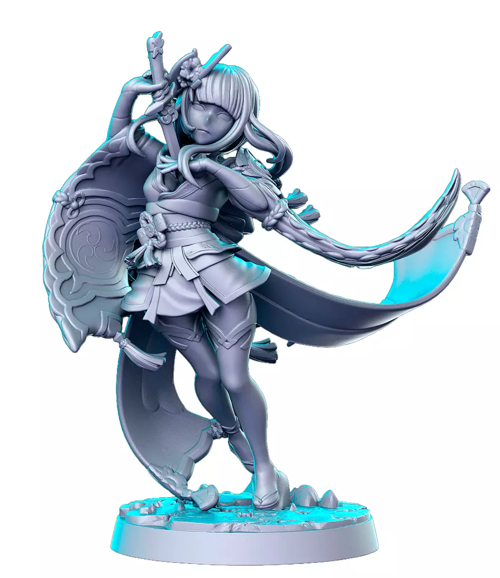 Shogun 3D Print STL Miniature RPG 3D print model
