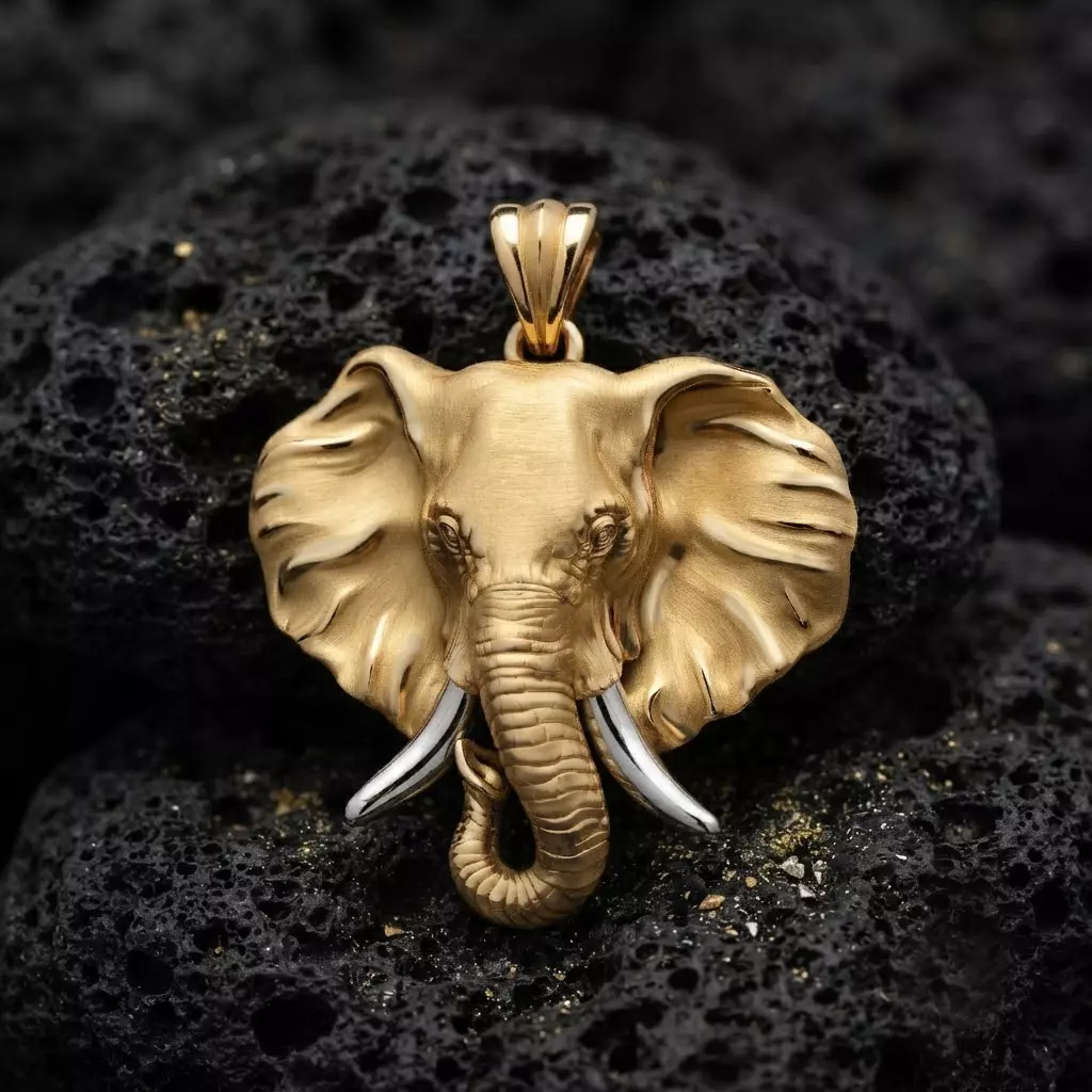 Elephant Head Pendant v2 3D print model