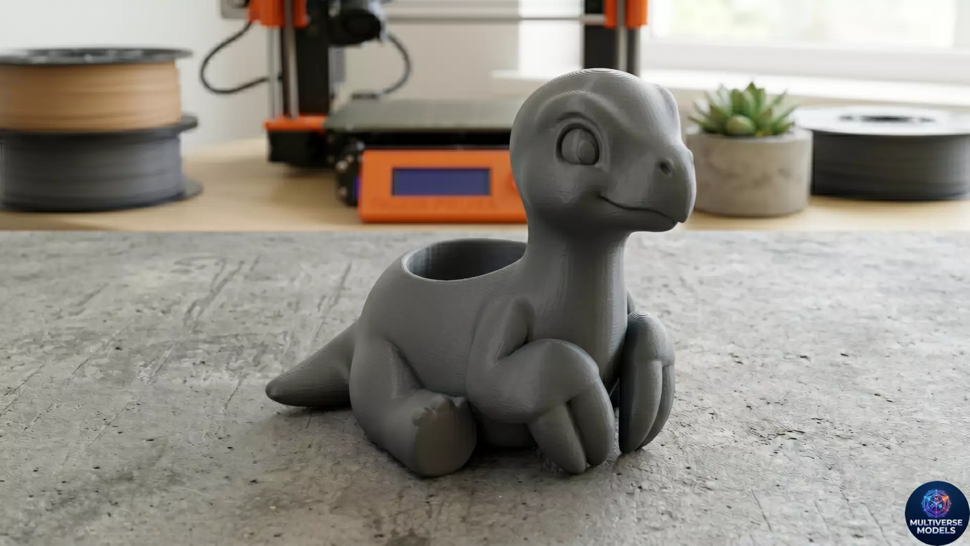 Therizinosaurus Baby Stylized Dino Decor 3D print model