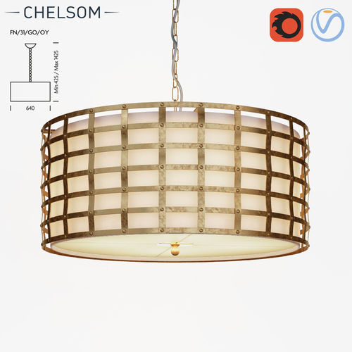 Chelsom Fusion FN 31 GO OY ceiling lamp 3D model