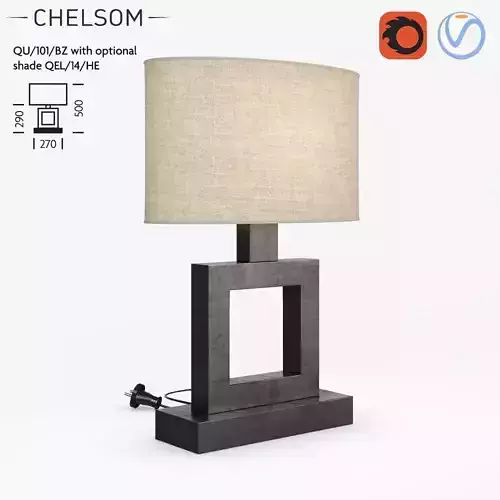 Chelsom QU 101 BZ table lamp