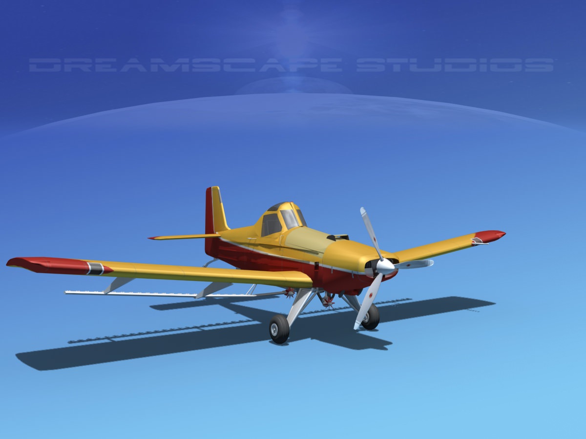 EMB-202 Crop Duster V04 3D model_2