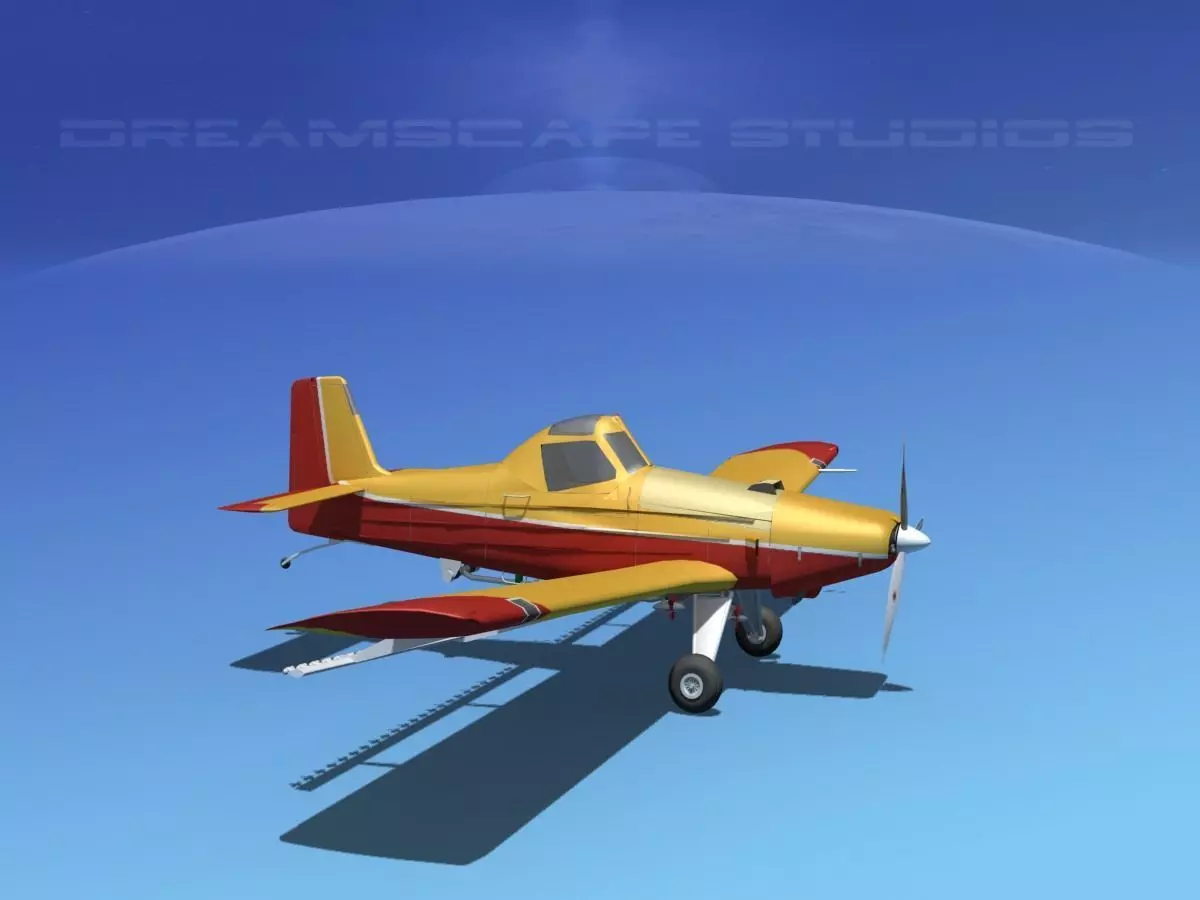 EMB-202 Crop Duster V04 3D model_0