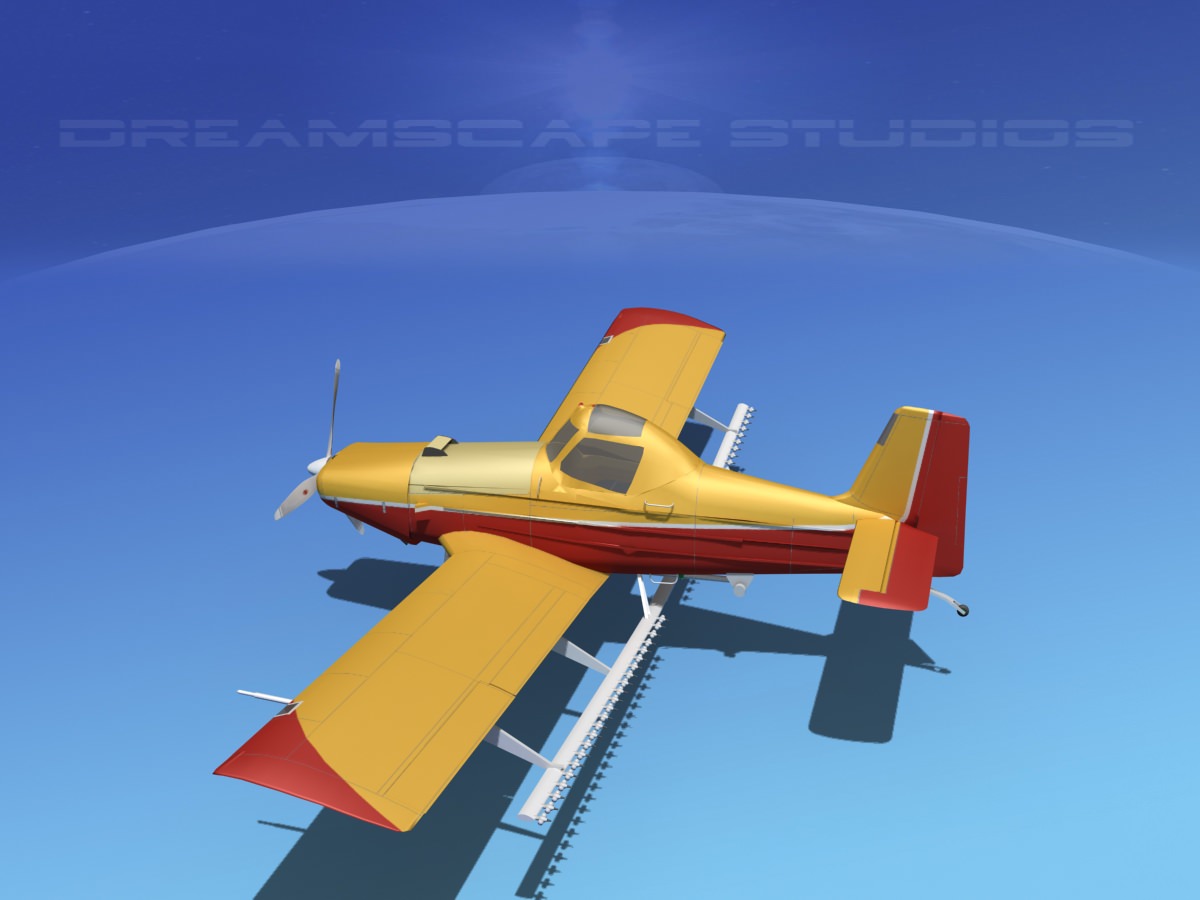 EMB-202 Crop Duster V04 3D model_8