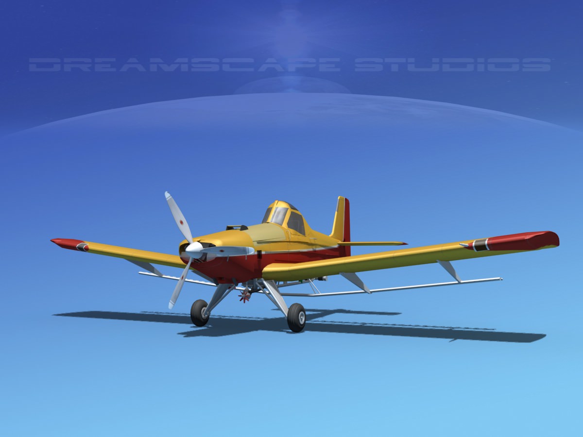 EMB-202 Crop Duster V04 3D model_3