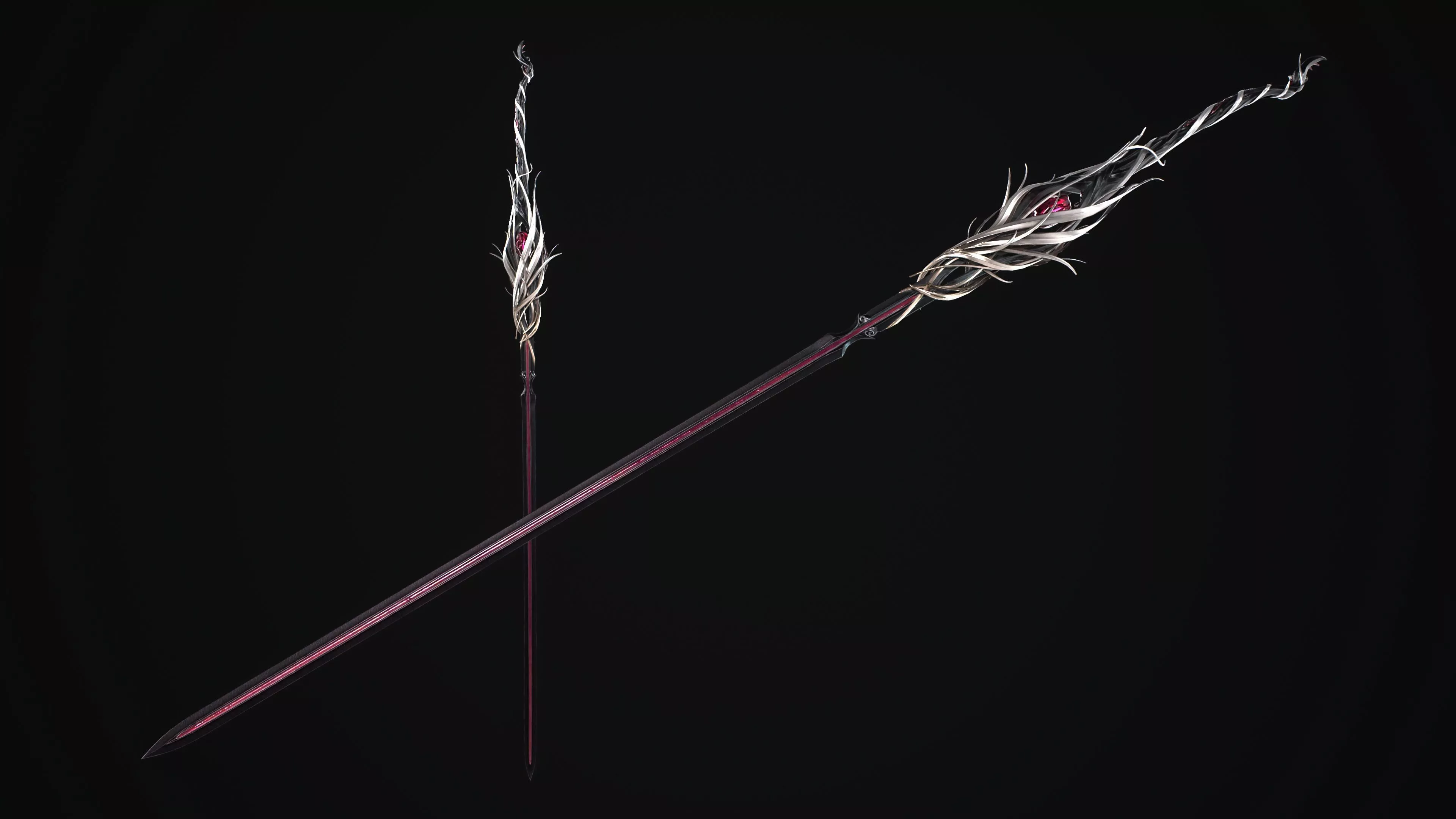 Fantazy Sword Melee Weapon Low-poly 3D model