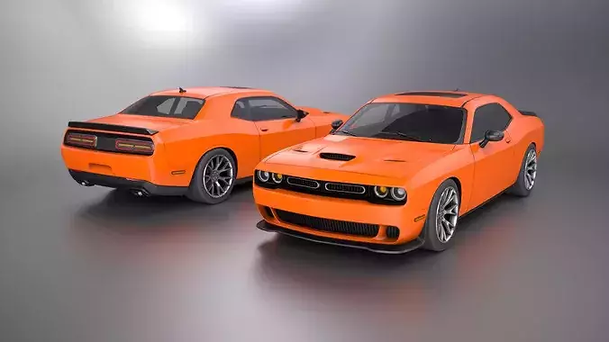 American Muscle Car - game-ready - 4 LODs - Unity UE Optimized