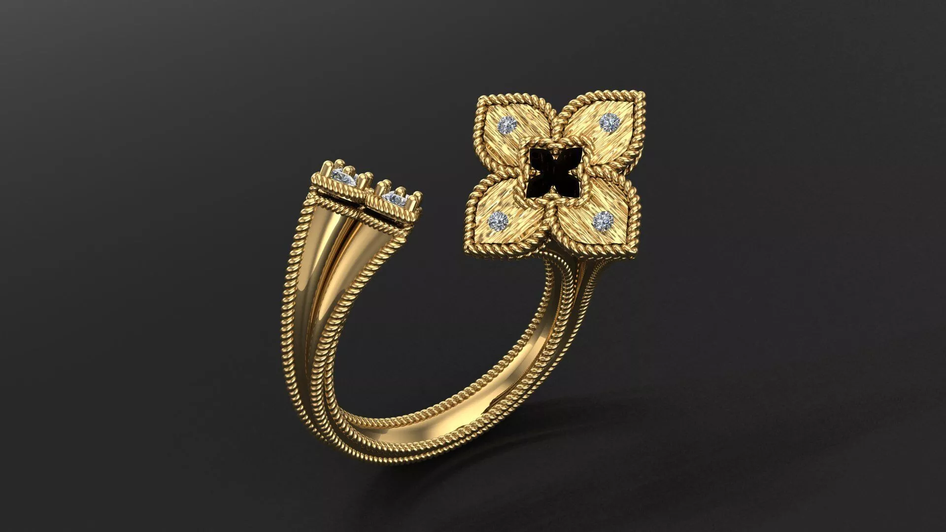 Luxury Roberto Ring - 3D Printable Jewelry Model 3D print model