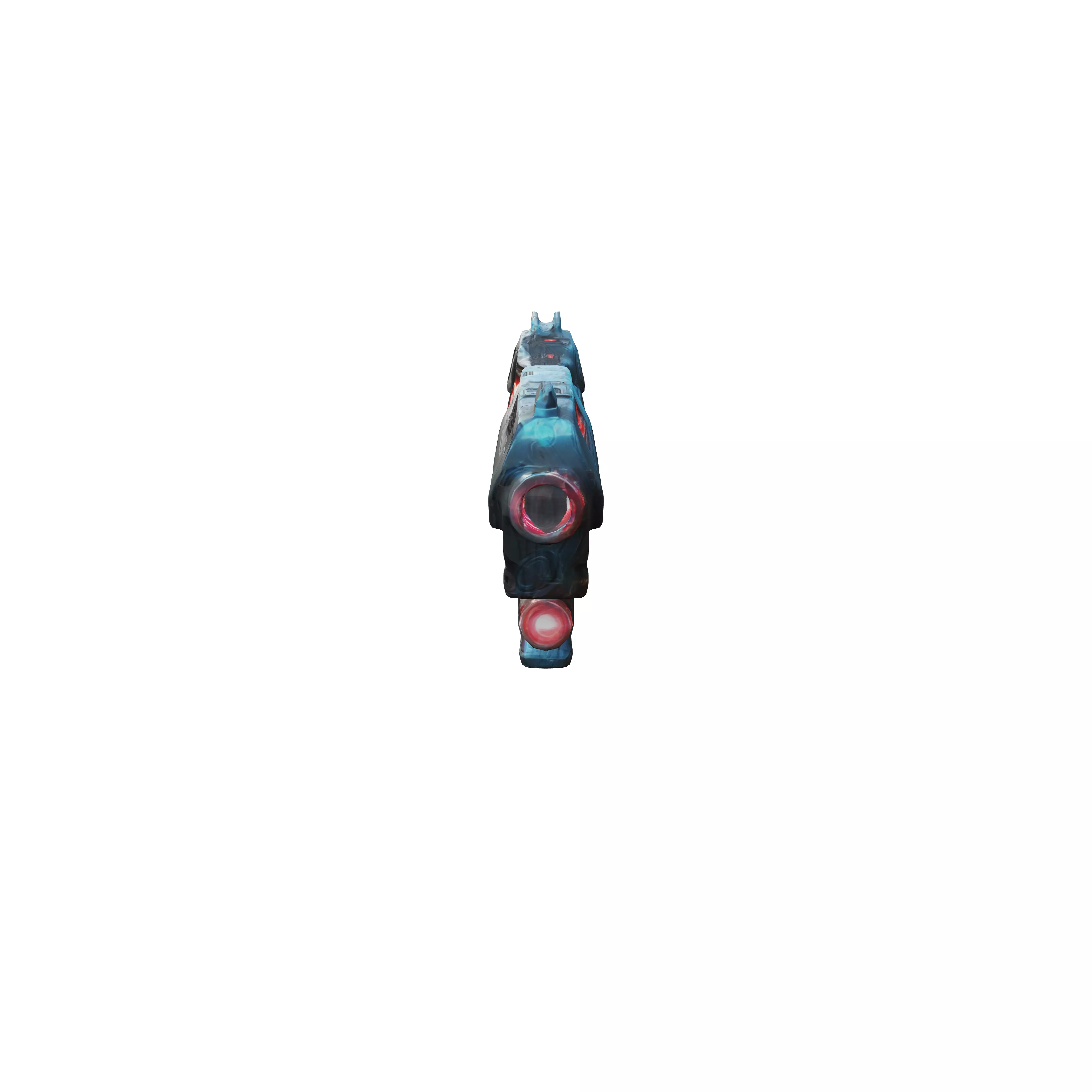scifi laser hand gun only high quality 3D model