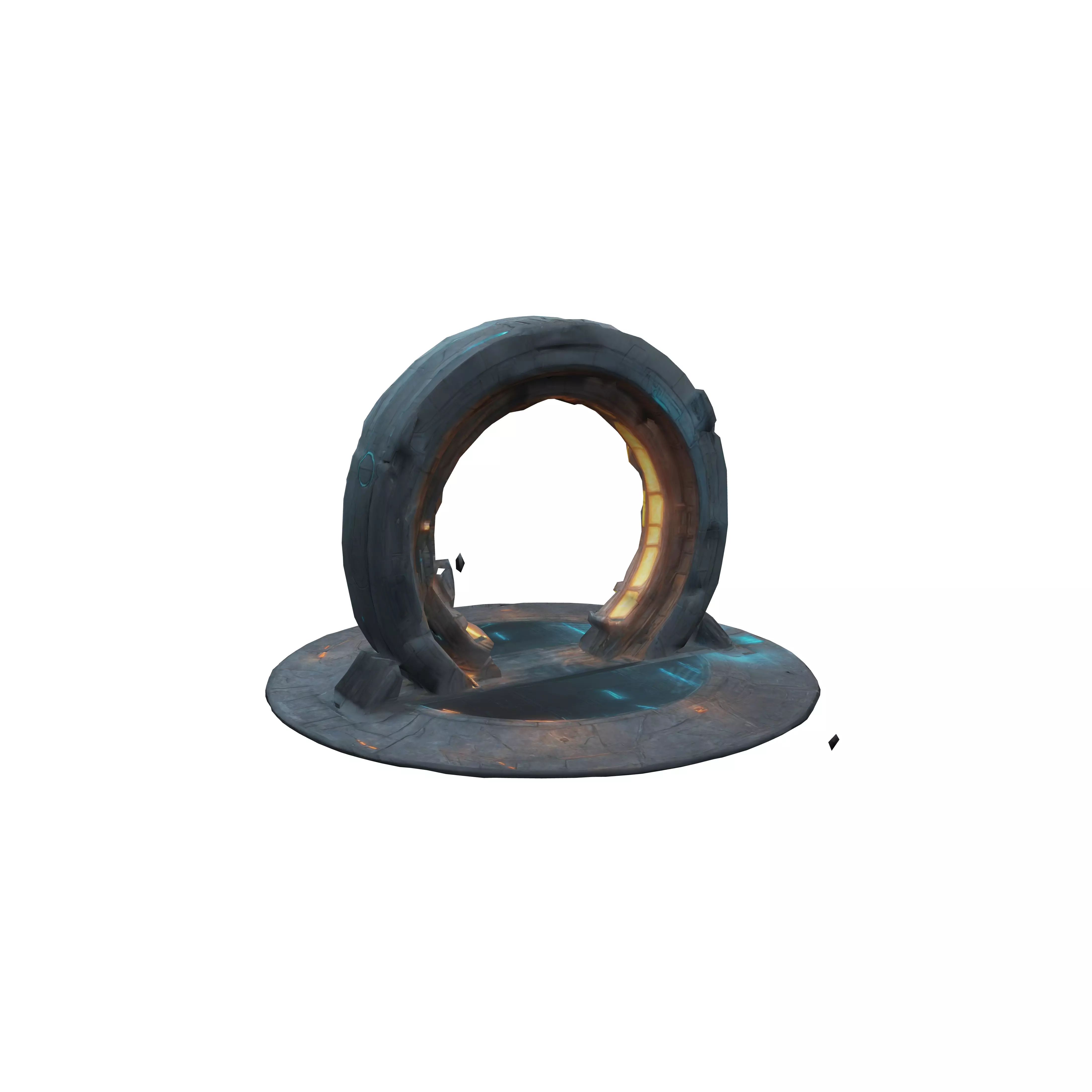 scifi portal door fantasy 3D model