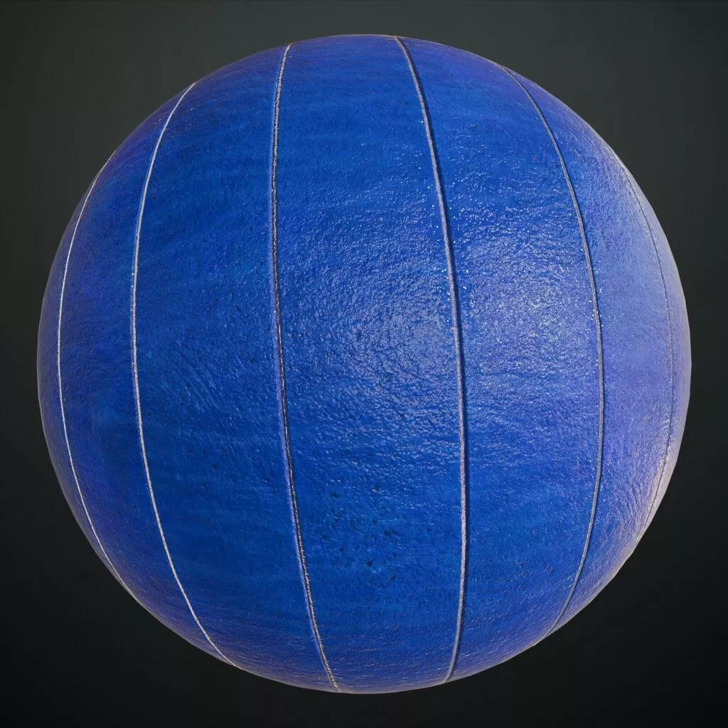 Realistic Shiny Blue Concrete Wall PBR Seamless Texture