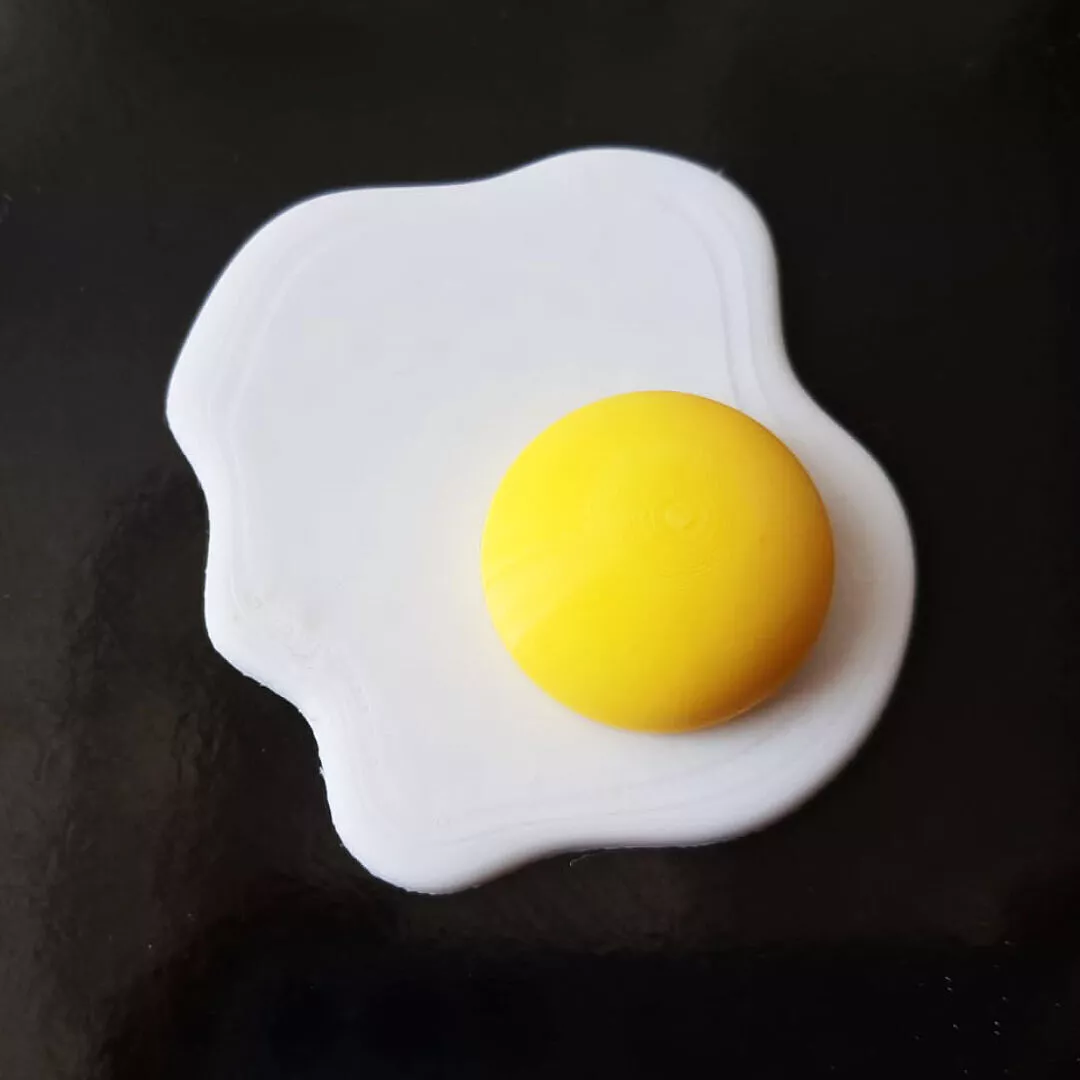 Fried Egg with 3MF included 3D print model