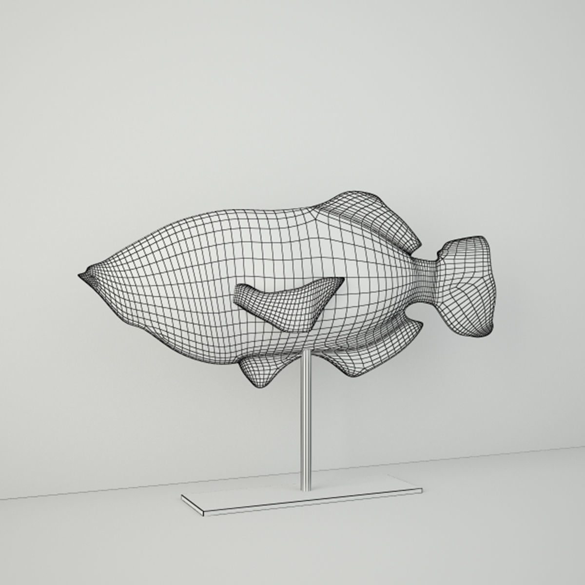 Driftwood Mosaic Fish by Palecek 3D model_2