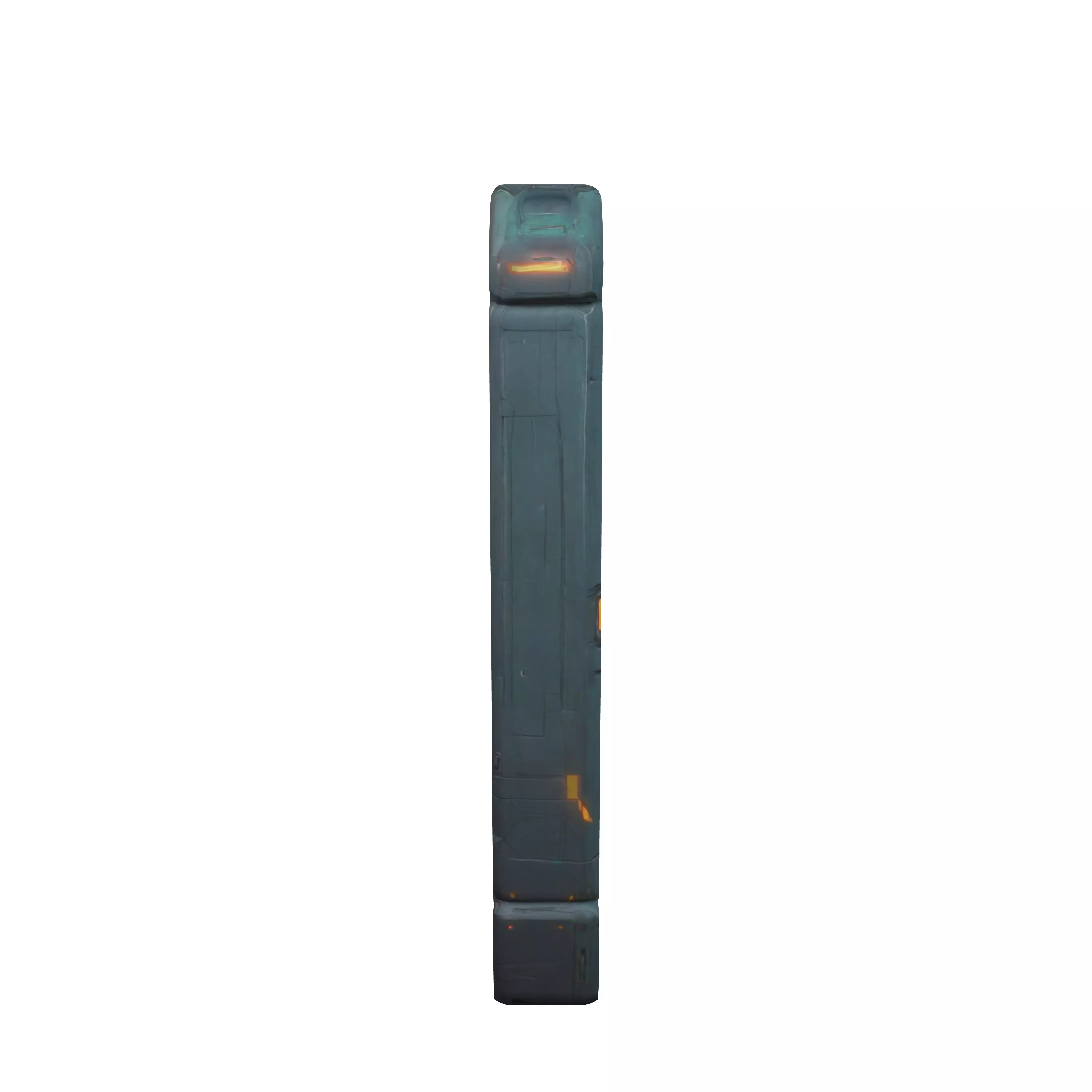 Simple low poly scifi door 3D model