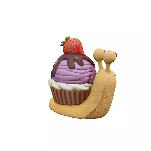Snailicious Delight food 3D model 6