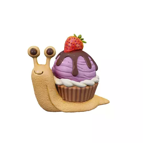 Snailicious Delight food 3D model