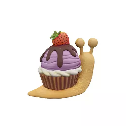 Snailicious Delight food 3D model 2