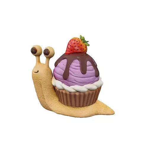 Snailicious Delight food 3D model 7