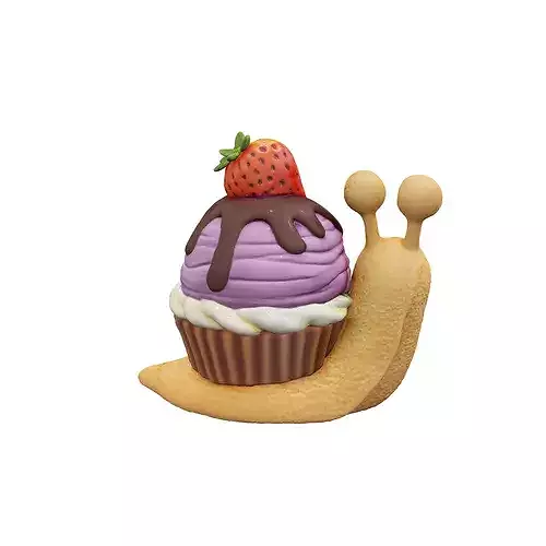 Snailicious Delight food 3D model 5