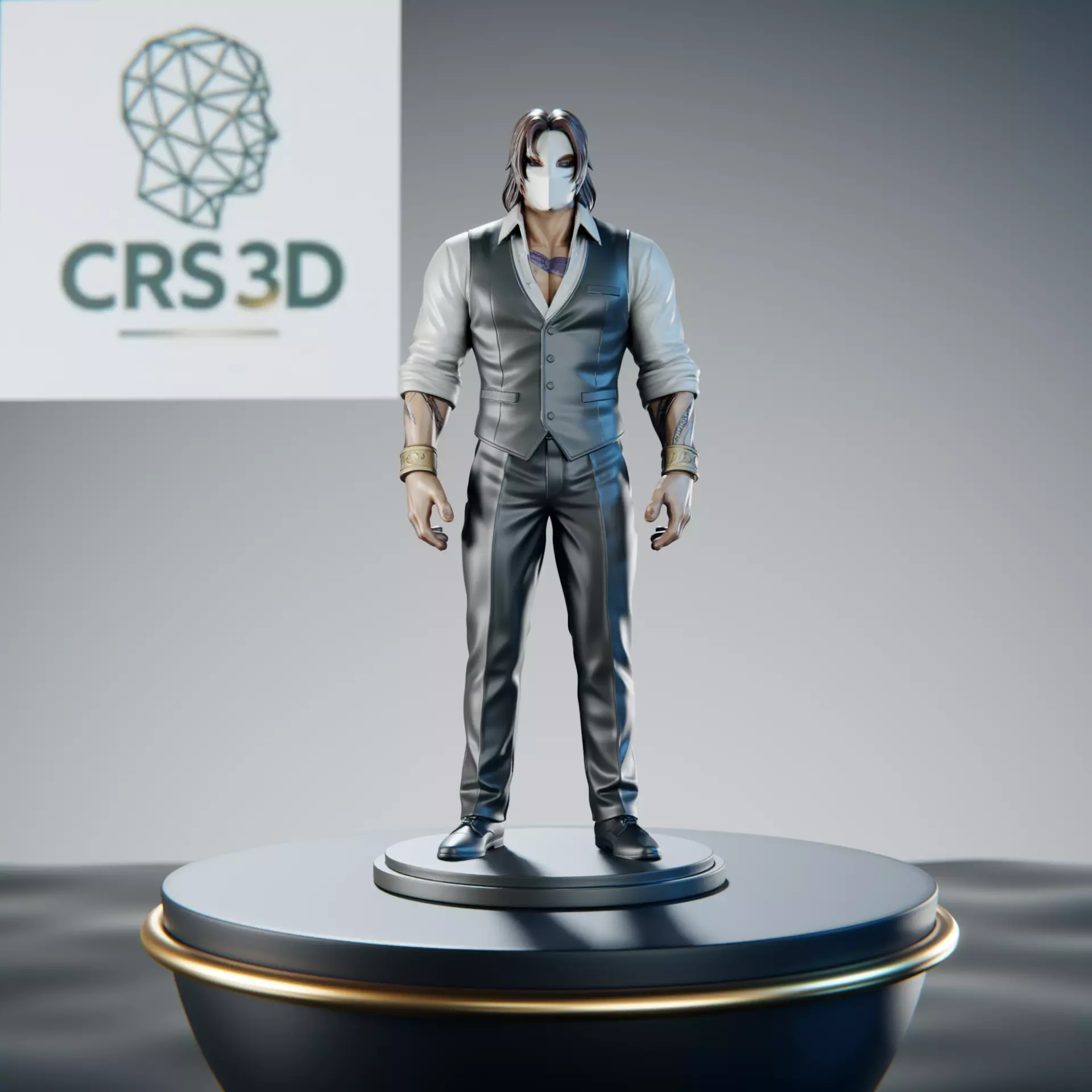 Vega Street Fighter Spanish Ninja Formal Suit 3D print model