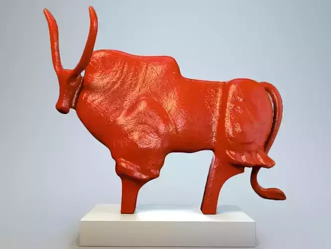Sculpture African buffalo
