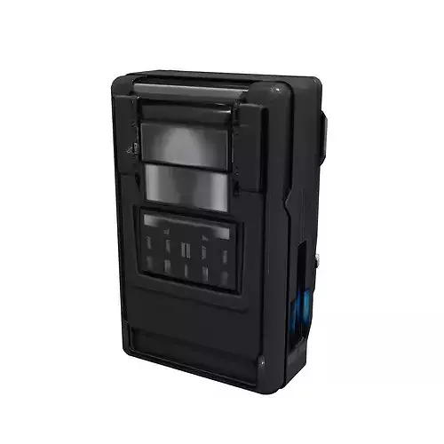 Standalone scifi prop a wallmounted futuristic food dispenser... 3D model 2