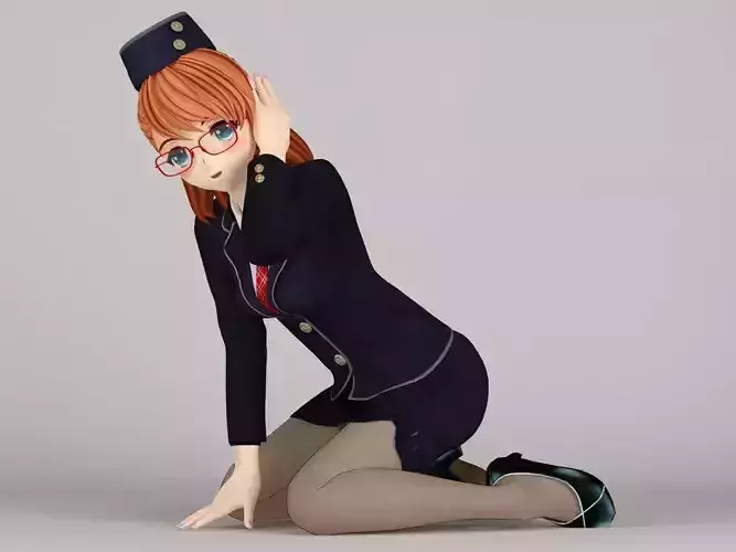 Chiyo anime girl pose 4