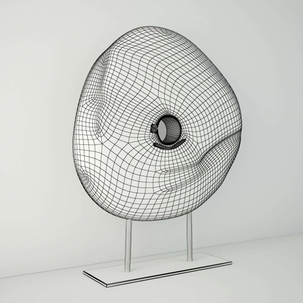 Wooden Wagon Wheel Artifact 3D model_3