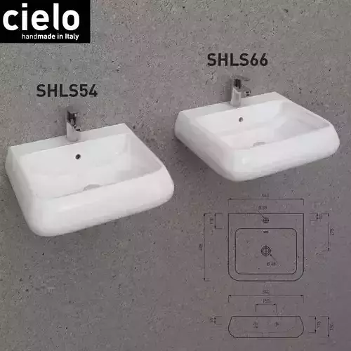 Cielo Shui SHLS54 SHLS66 washbasins