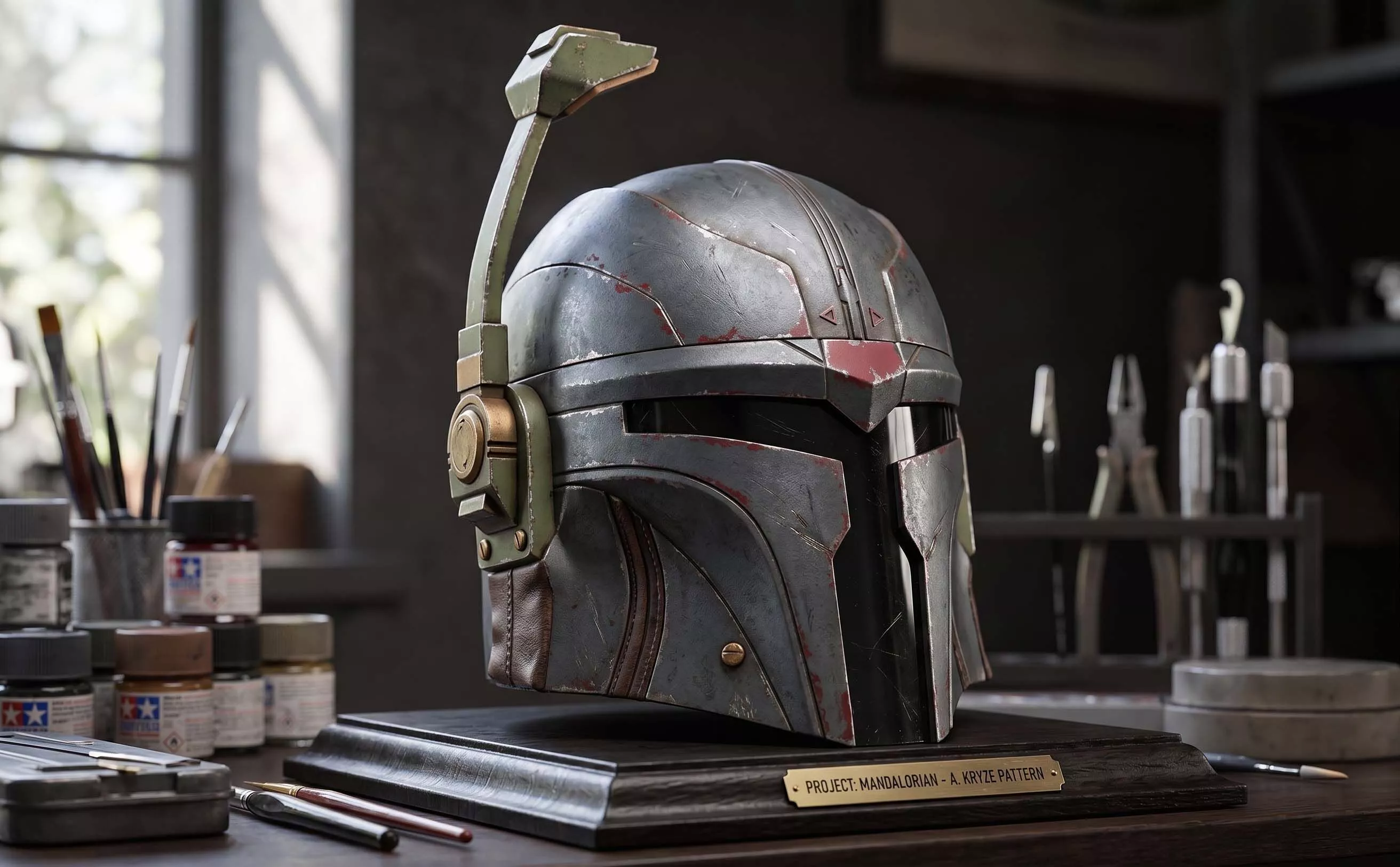 Boba Fett Helmet STL File Mandalorian Inspired 3D model