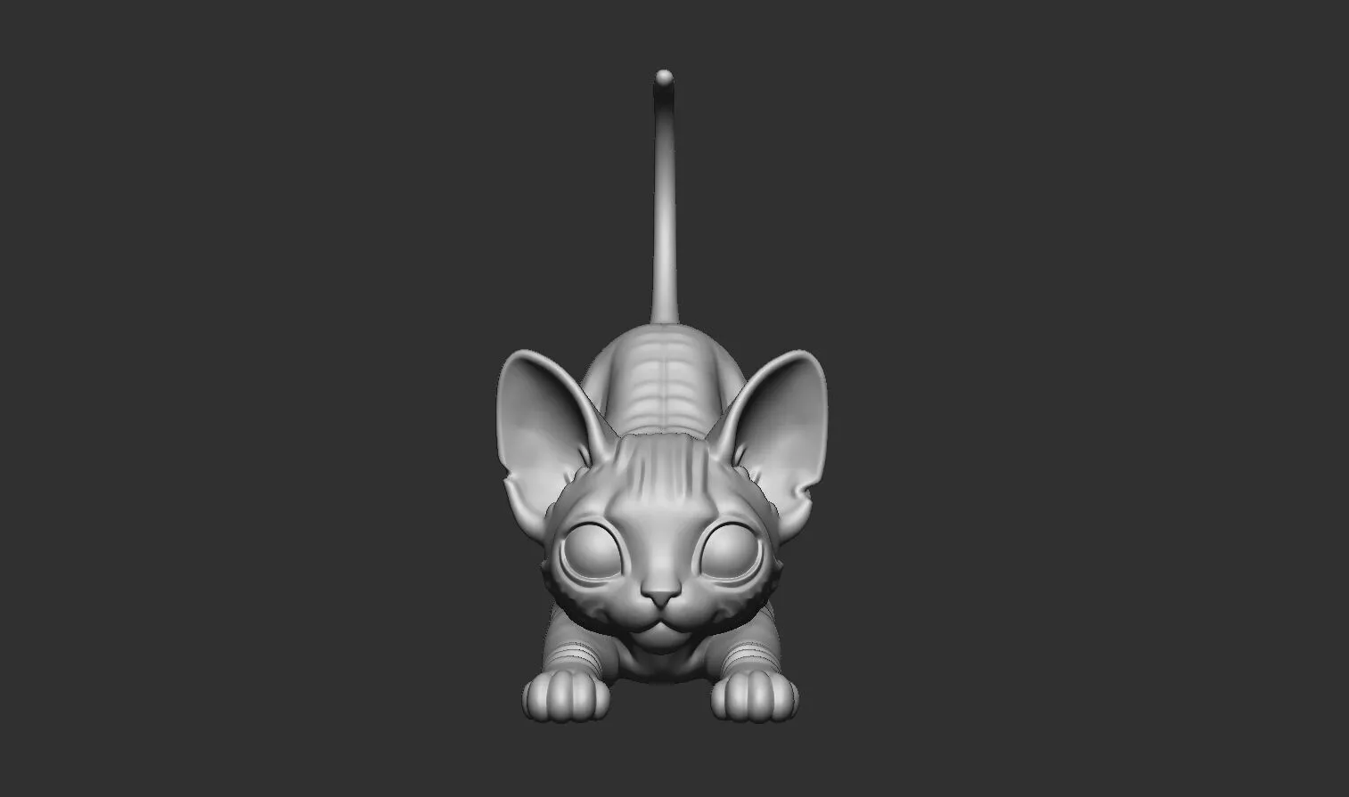 Sphynx Cat 3D Model 3D print model