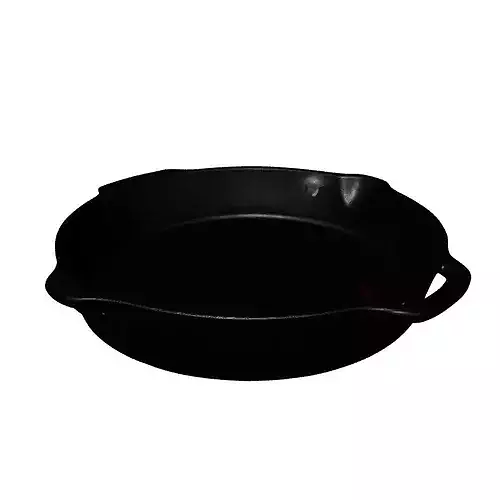Cast Iron Skillet Fry Pan 3D model 3