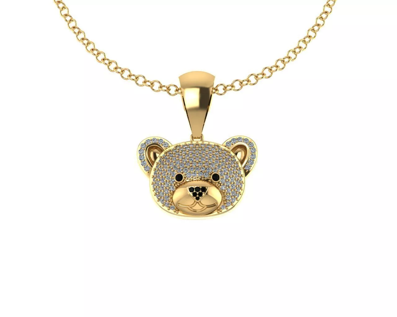 Bear Pendant 3D print model