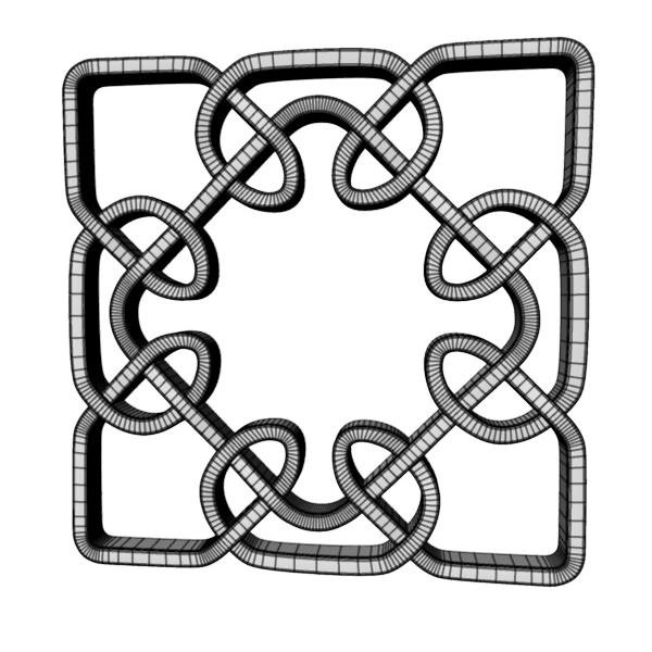 Celtic Knot 4 3D model_5