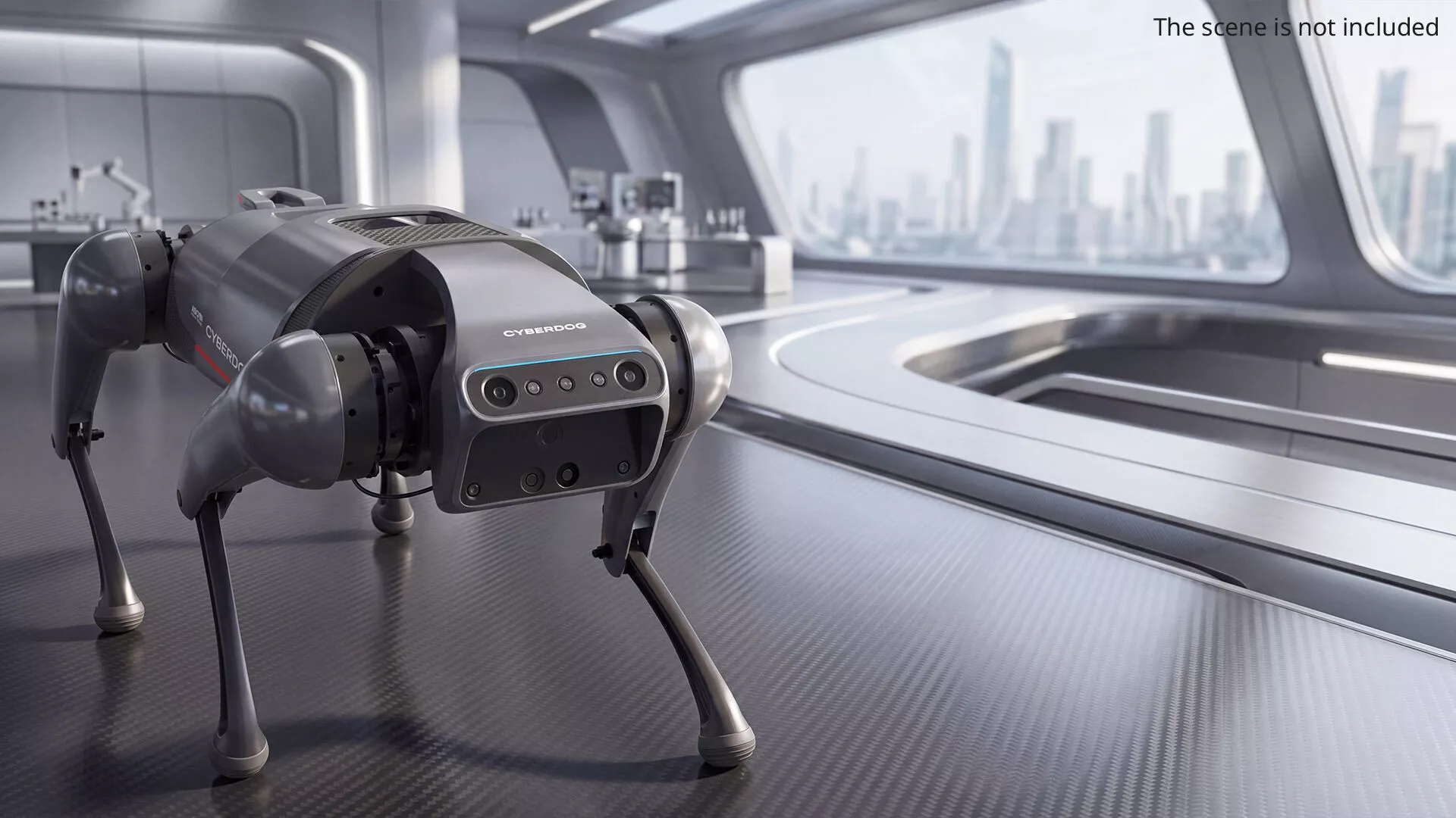 Xiaomi CyberDog Power On Off Animated Rigged For Maya 3D model