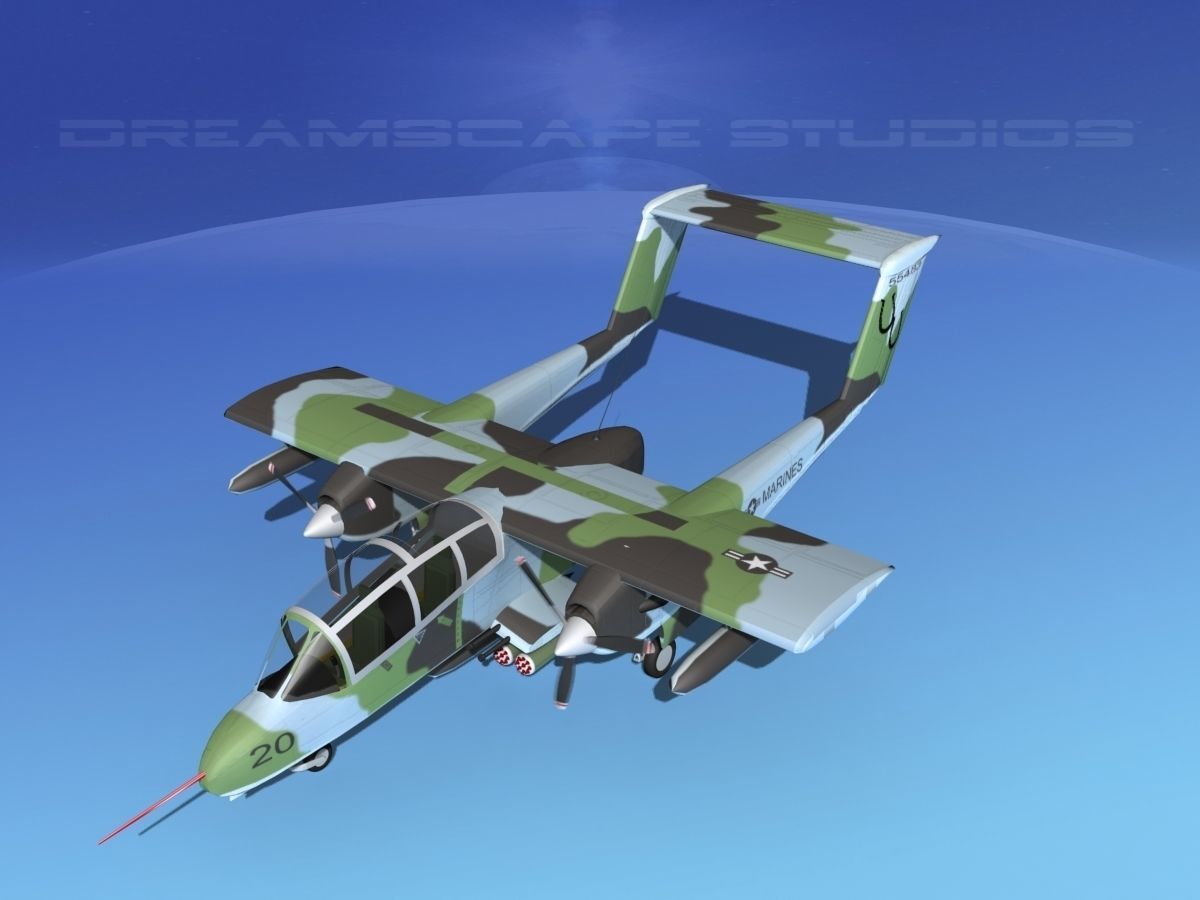 Rockwell OV-10 Bronco USMC 3 3D model_10